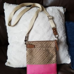 COACH Canvas Color block Crossbody
